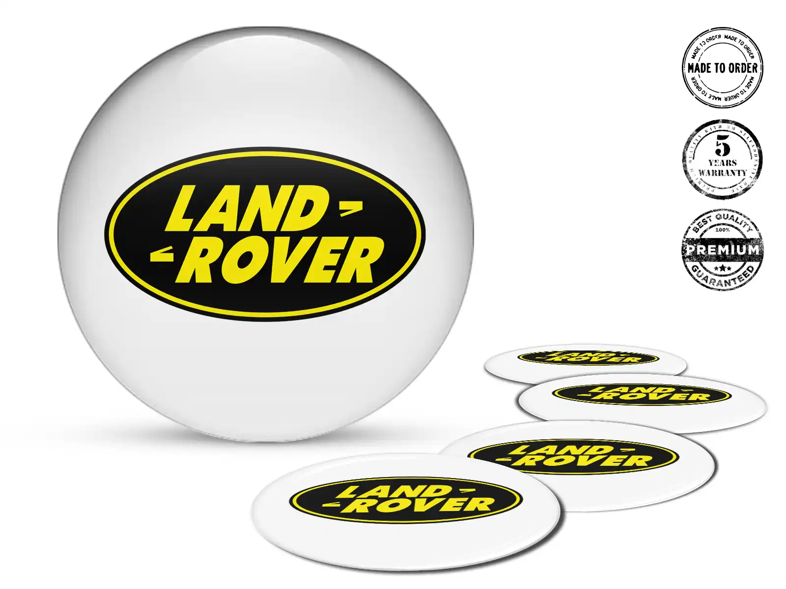 Land Rover Pegatinas de Aro para Autos Diseño Bombado Elegante